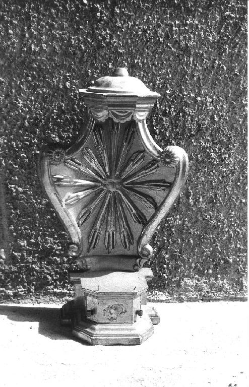tronetto per esposizione eucaristica, opera isolata - bottega ligure (ultimo quarto sec. XIX)