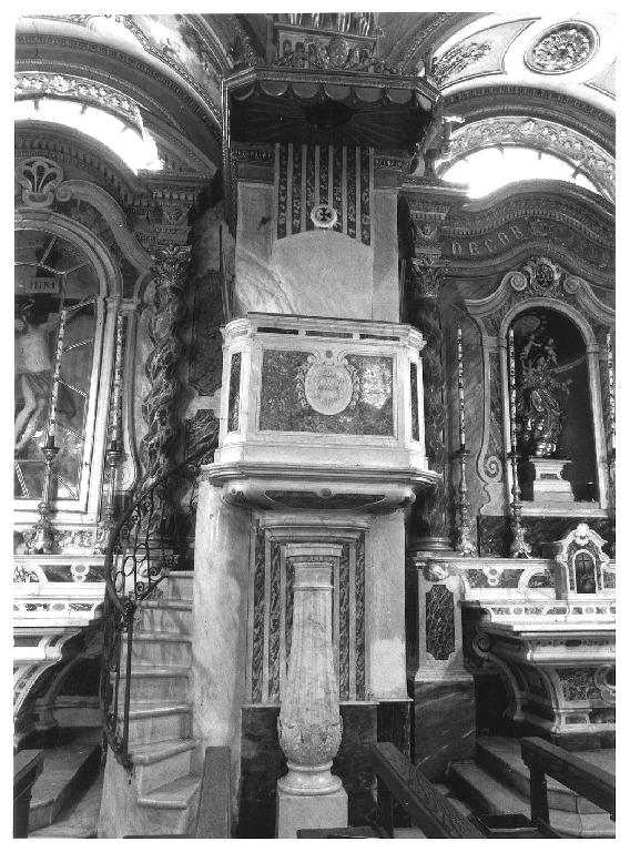 pulpito, opera isolata - PRODUZIONE LIGURE (seconda metà sec. XVIII)