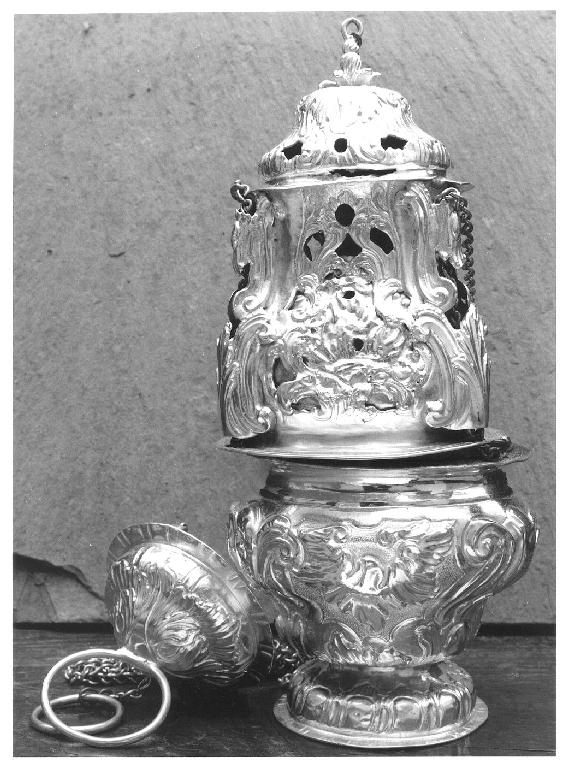turibolo, elemento d'insieme - bottega genovese (seconda metà sec. XVIII)