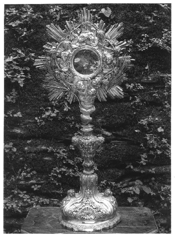 ostensorio, opera isolata - bottega genovese (sec. XVIII)