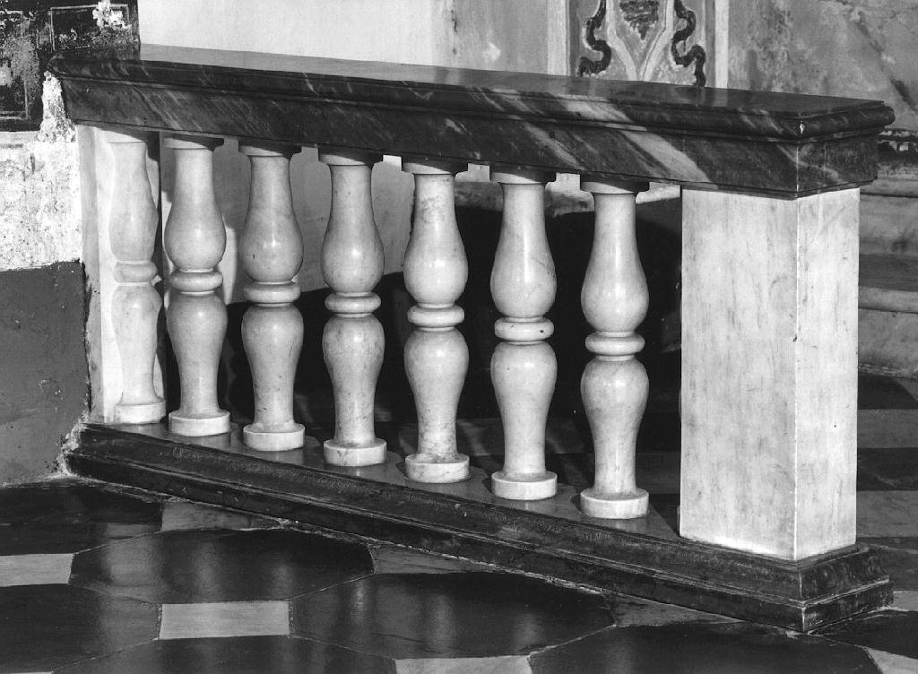 balaustrata, serie - bottega genovese (sec. XIX)