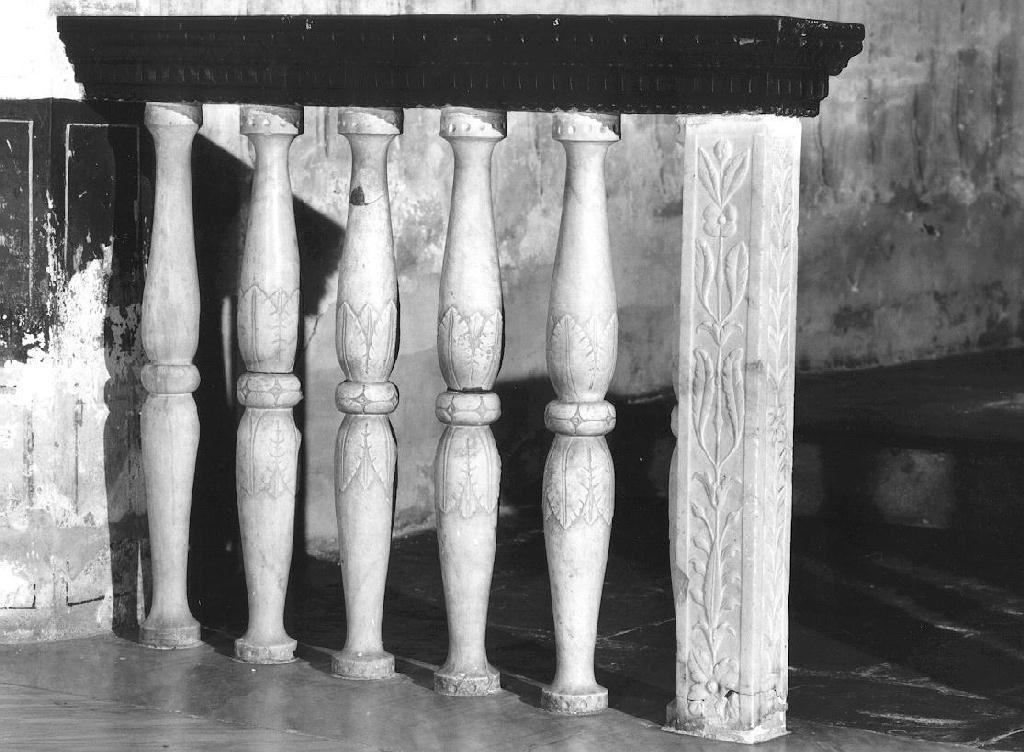 balaustrata, coppia - PRODUZIONE GENOVESE (sec. XVI)