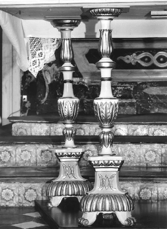 candeliere, serie - bottega genovese (sec. XIX)