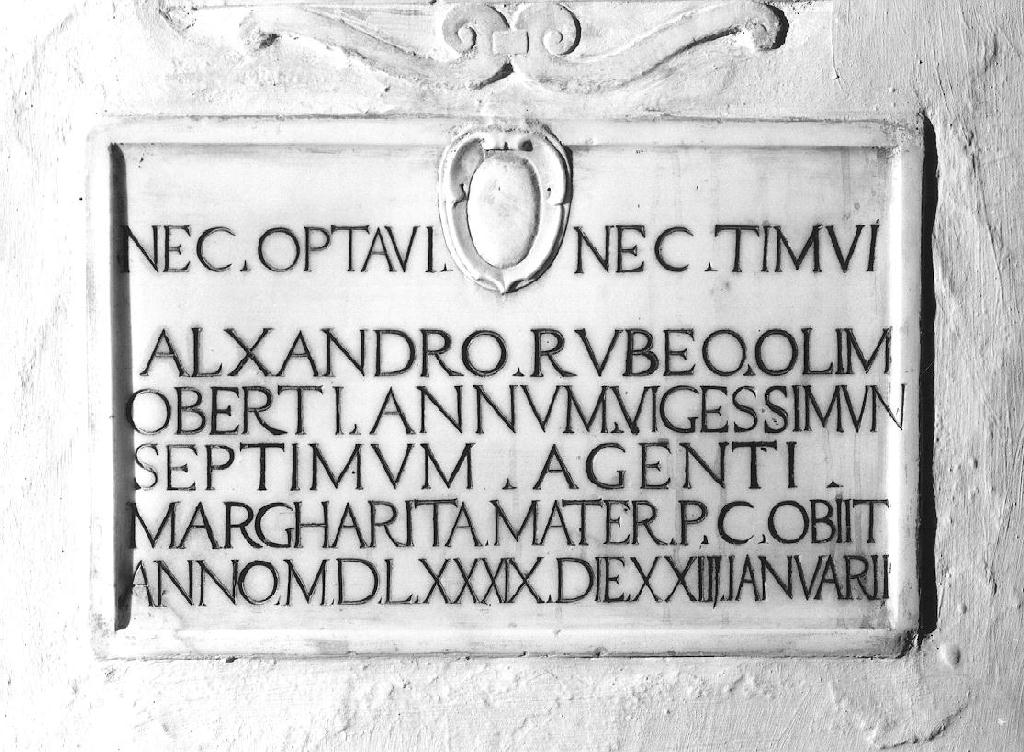 lapide, opera isolata - bottega ligure (sec. XVI)