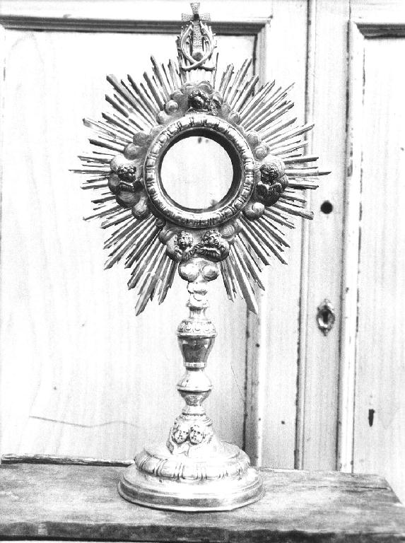 cherubini (ostensorio - a raggiera, opera isolata) - bottega ligure (prima metà sec. XX)