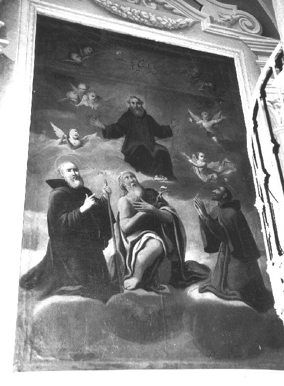 gloria di Santi (dipinto, opera isolata) - ambito ligure (prima metà sec. XIX)