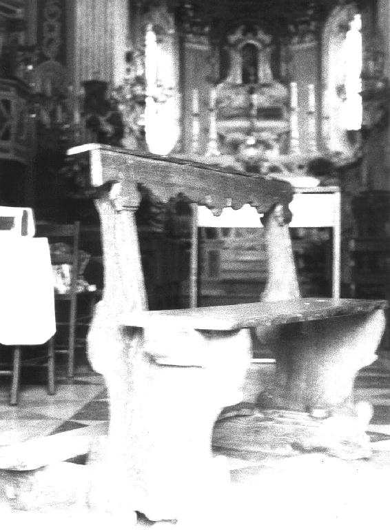 panca, opera isolata - bottega ligure (primo quarto sec. XX)