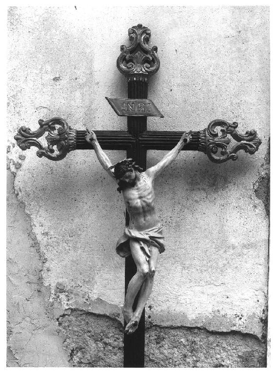 CRISTO CROCIFISSO (crocifisso, opera isolata) - bottega ligure (sec. XIX)