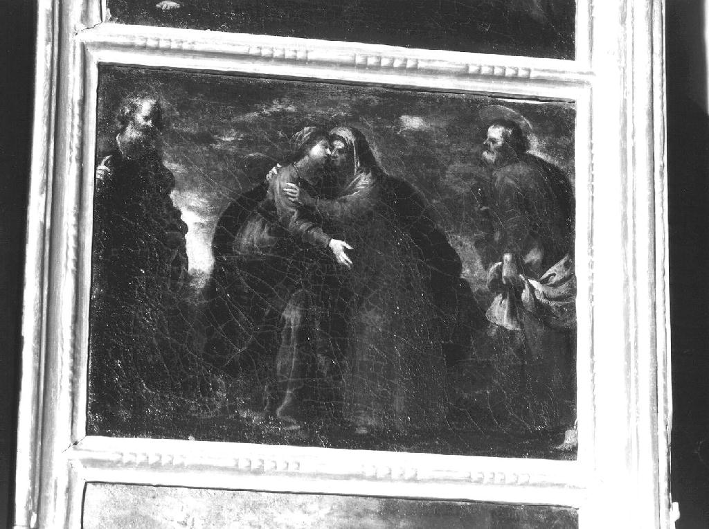 visitazione (dipinto, opera isolata) di Carlone Giovanni Battista (scuola) (seconda metà sec. XVII)