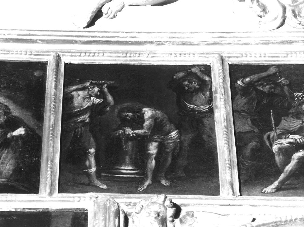 flagellazione di Cristo (dipinto, opera isolata) di Carlone Giovanni Battista (scuola) (seconda metà sec. XVII)