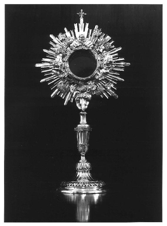 ostensorio - a raggiera, opera isolata - PRODUZIONE GENOVESE (sec. XIX)