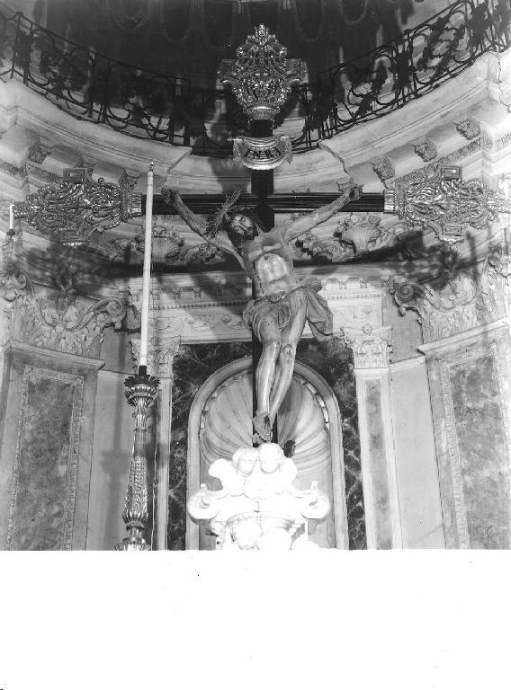 CRISTO CROCIFISSO (croce processionale, opera isolata) - bottega ligure (seconda metà sec. XIX)