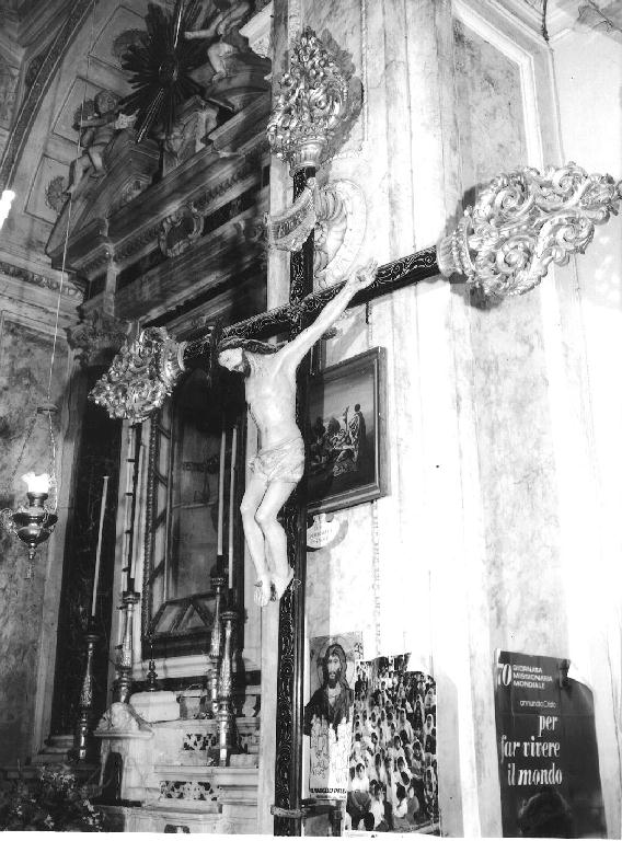 CRISTO CROCIFISSO (croce processionale, opera isolata) - bottega ligure (sec. XIX)