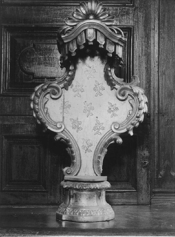 tronetto per esposizione eucaristica, opera isolata - bottega italiana (sec. XIX)