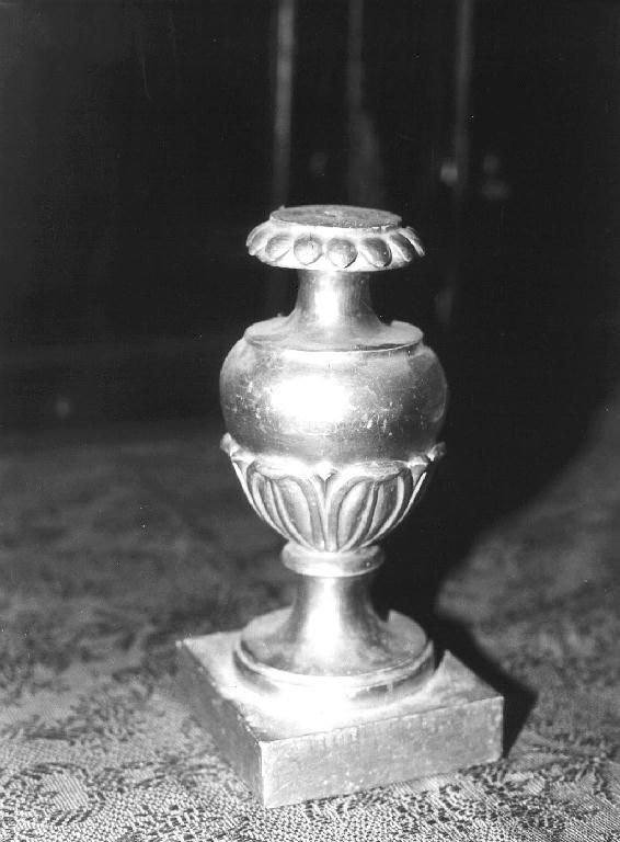 vaso d'altare con composizione floreale, opera isolata - bottega ligure (metà sec. XIX)