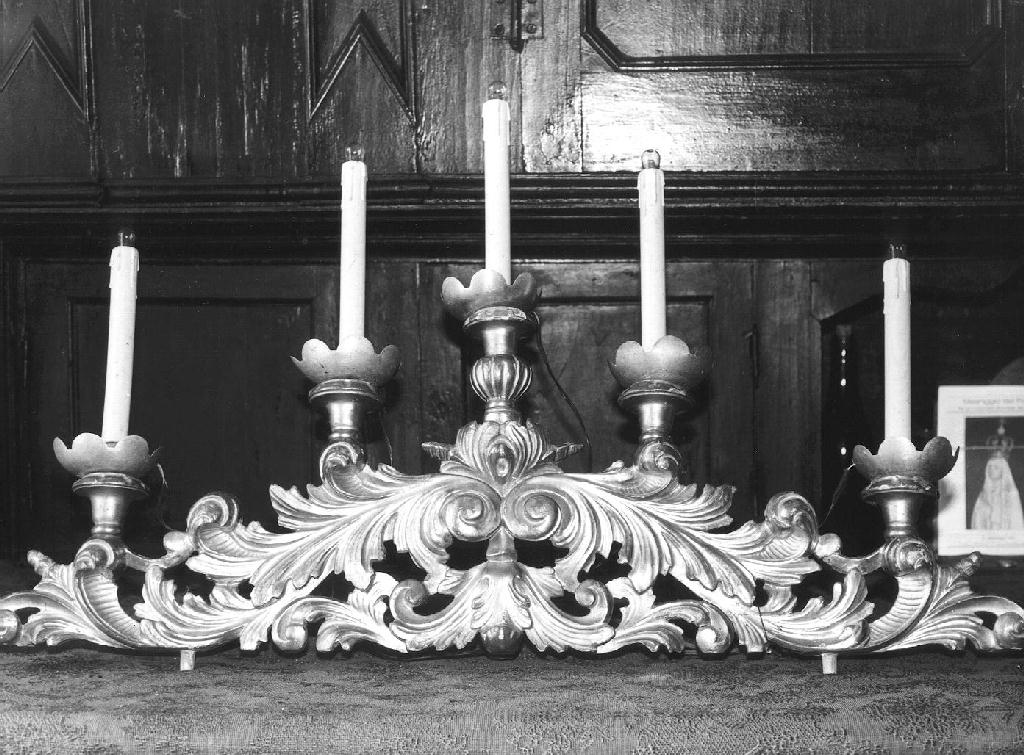 candelabro a serpentina, serie - bottega ligure (metà sec. XIX)