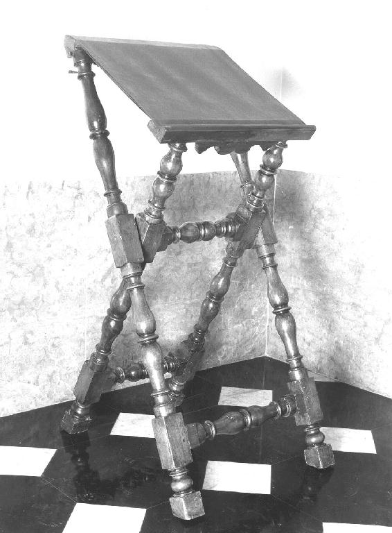 leggio, opera isolata - bottega ligure (seconda metà sec. XIX, sec. XIX)