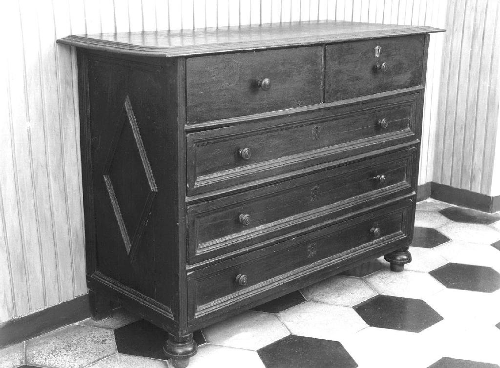 cassettone, opera isolata - bottega ligure (seconda metà sec. XIX)