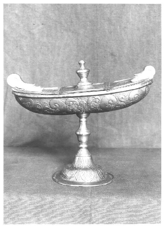 navicella portaincenso, opera isolata - PRODUZIONE LIGURE (fine/inizio secc. XVIII/ XIX)