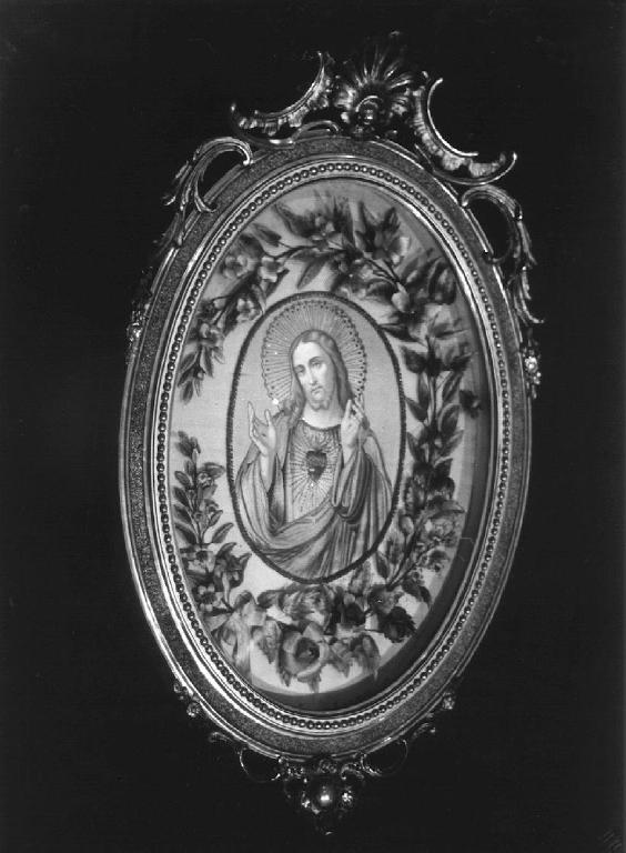 Sacro Cuore di Gesù (teca, opera isolata) - manifattura ligure (sec. XIX)
