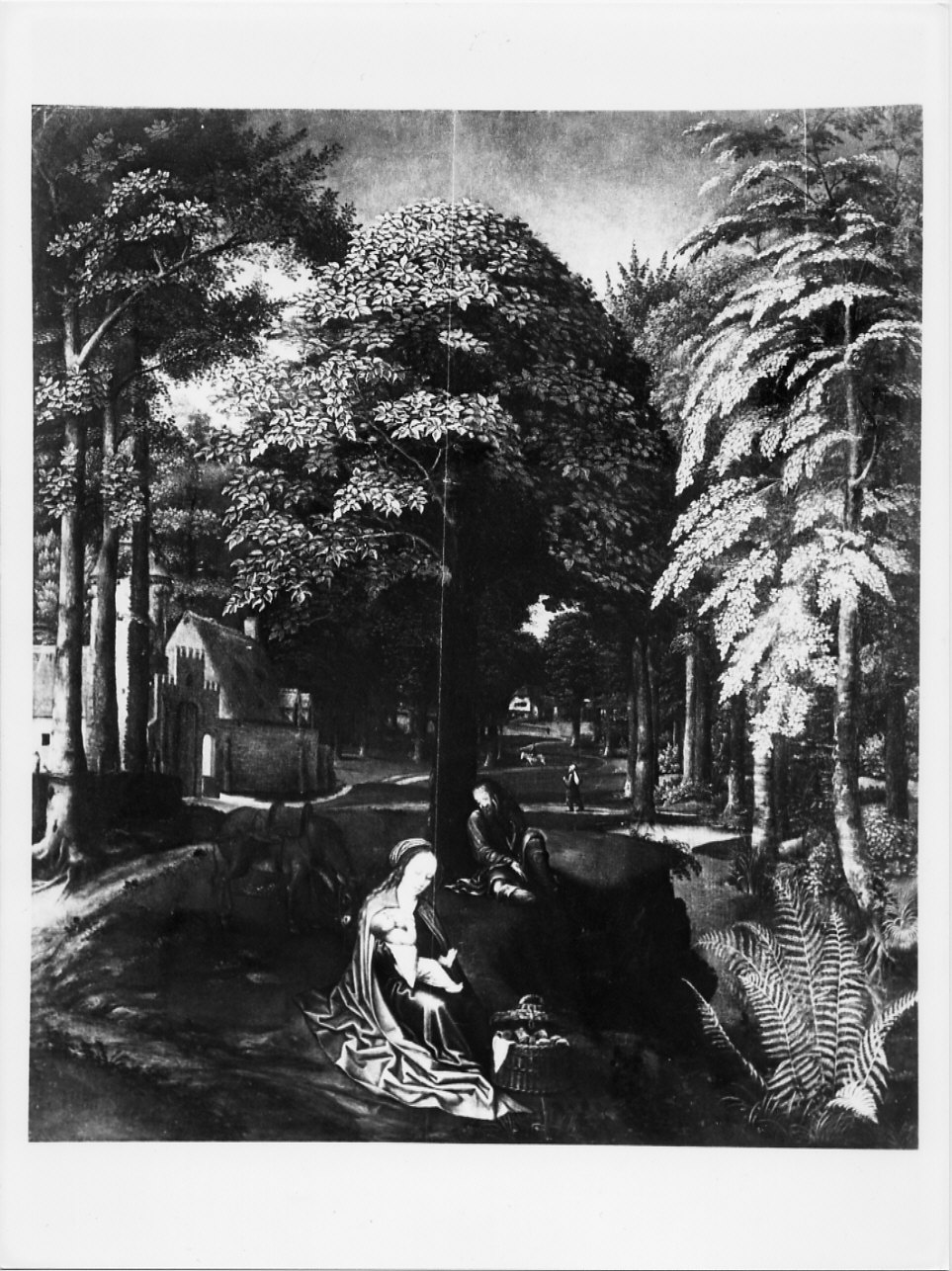 Riposo nella fuga in Egitto (dipinto, opera isolata) di David Gerard (sec. XVI)