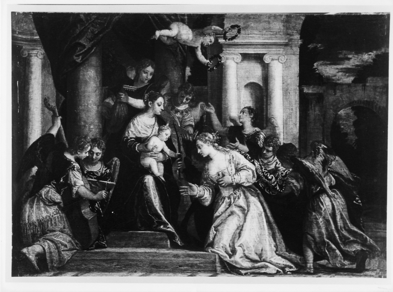 Matrimonio mistico di Santa Caterina d'Alessandria, Sposalizio di Santa Caterina (dipinto, opera isolata) di Caliari Paolo detto Veronese (ultimo quarto sec. XVI)