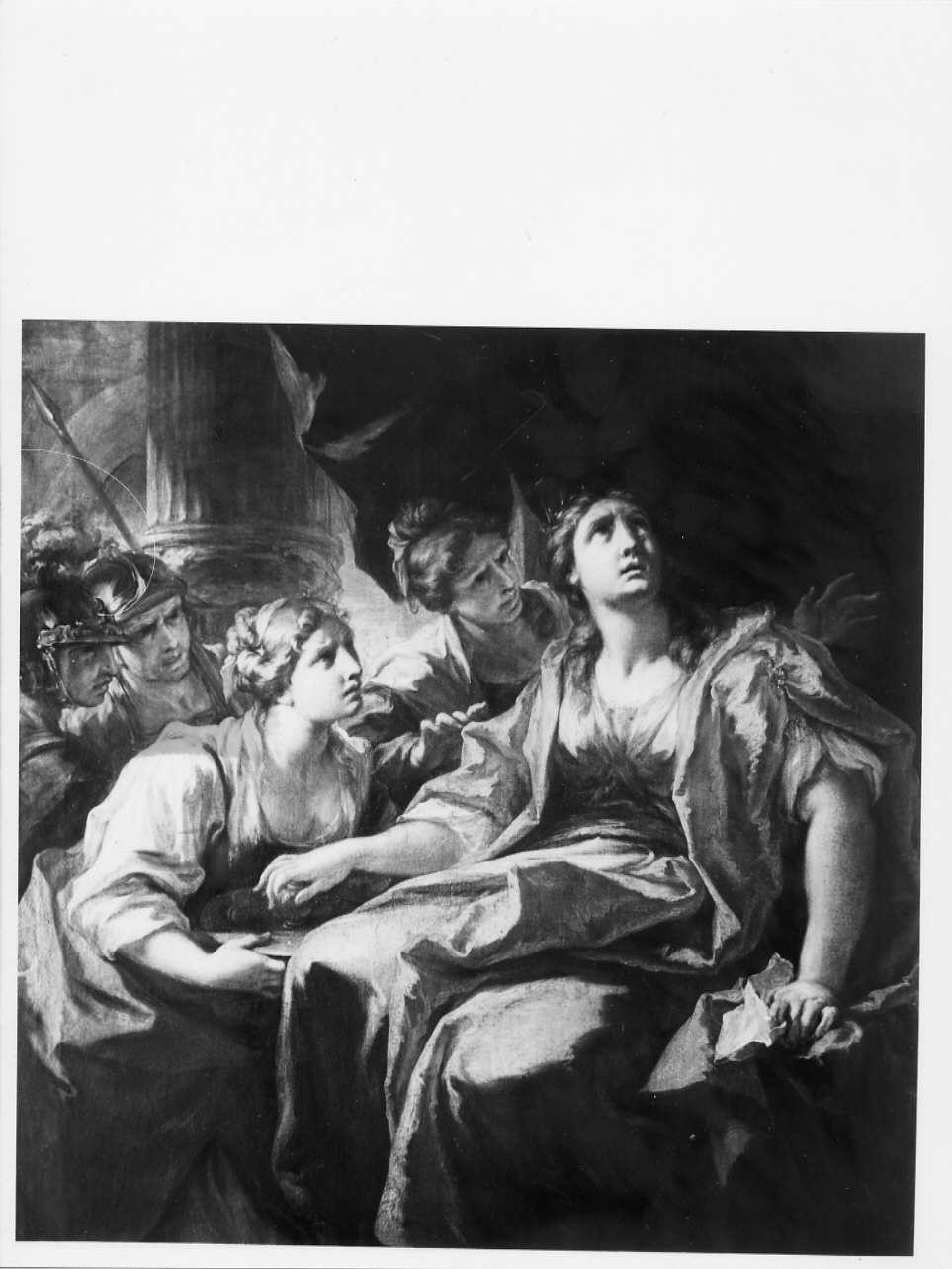 Giuramento di Gertrude (dipinto, opera isolata) di Pellegrini Giovanni Antonio (primo quarto sec. XVIII)