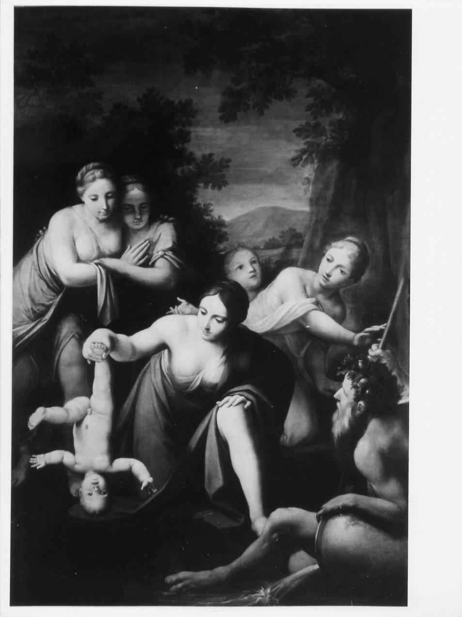 Teti immerge Achille nello Stige (dipinto, opera isolata) di Franceschini Marcantonio (secondo quarto sec. XVIII)