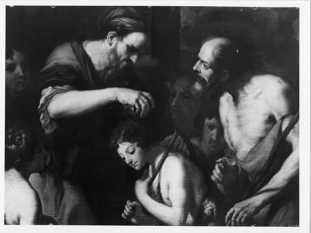 Samuele unge David (dipinto, opera isolata) - ambito italiano (ultimo quarto sec. XVII)