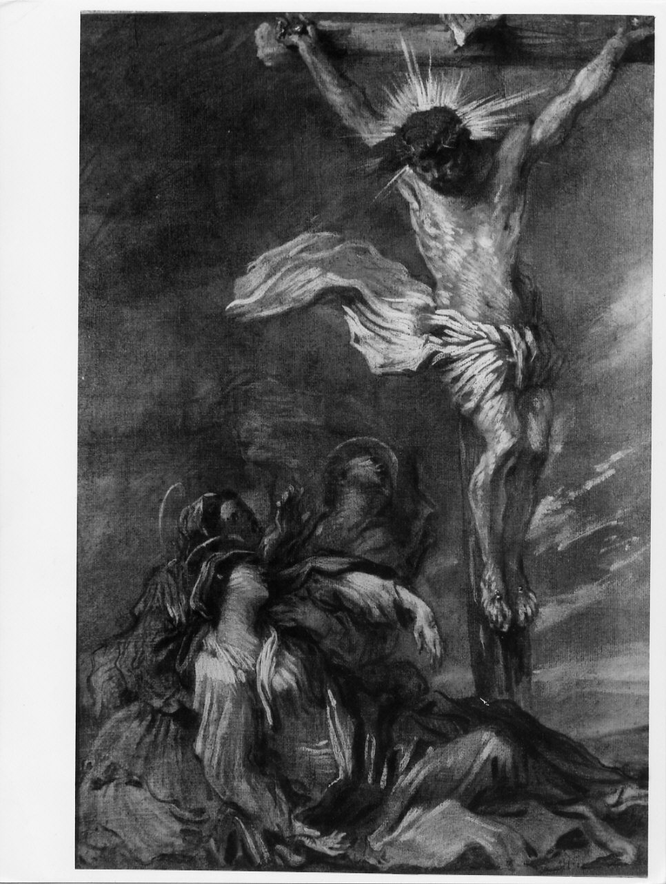 Crocifissione (dipinto, opera isolata) di Castiglione Giovanni Benedetto detto Grechetto (terzo quarto sec. XVII)