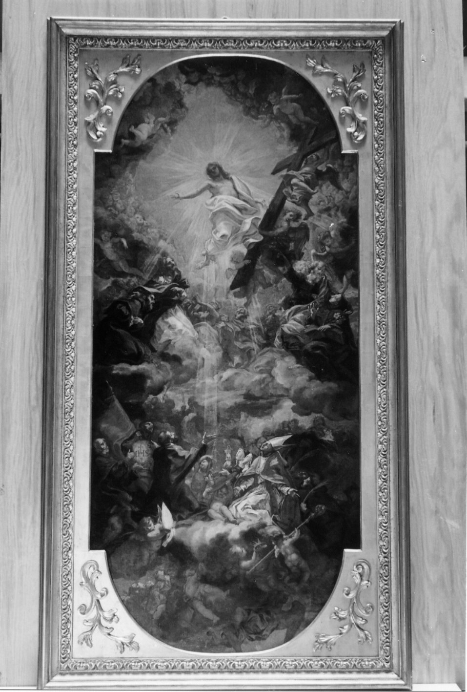 Cristo in gloria accoglie i santi francescani, Cristo in gloria (dipinto, opera isolata) di Gaulli Giovanni Battista detto Baciccio (sec. XVIII)