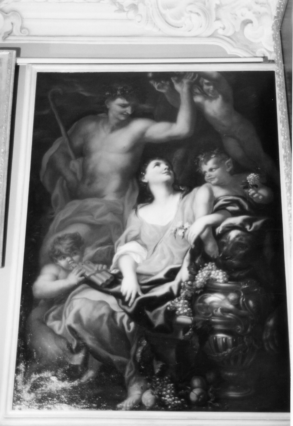 Bacco e Arianna (dipinto, opera isolata) di Piola Domenico (ultimo quarto sec. XVII)
