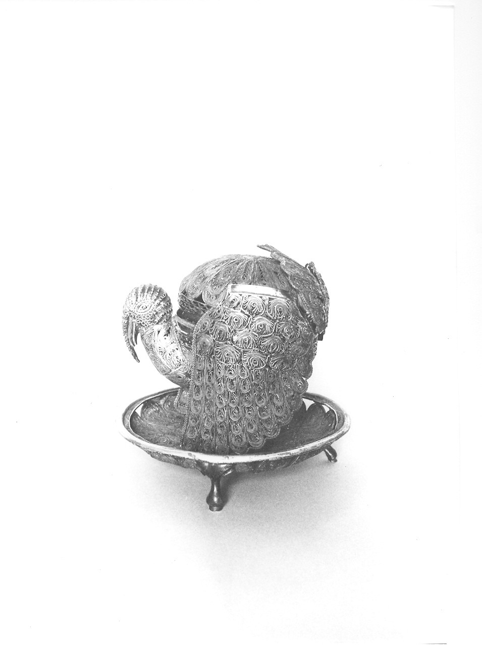 navicella portaincenso, opera isolata - bottega peruviana (secc. XVIII/ XIX)