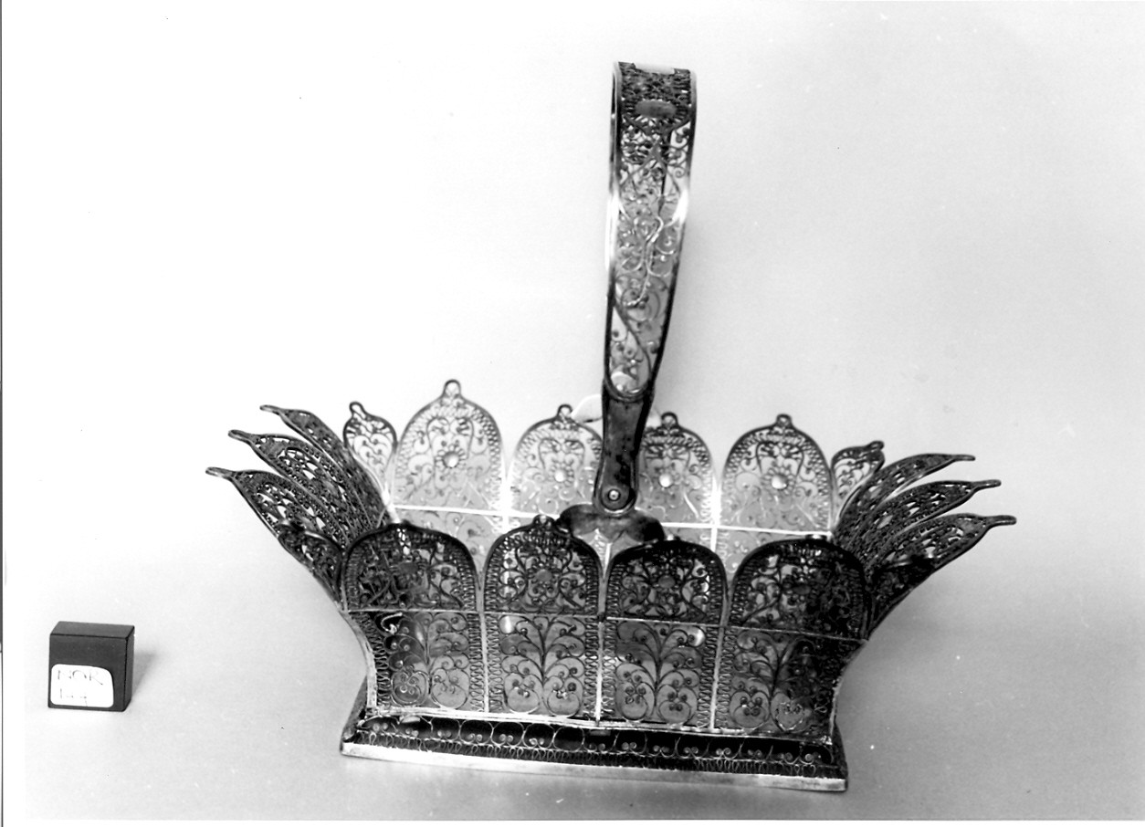 cestino, opera isolata - bottega norvegese (sec. XVIII)