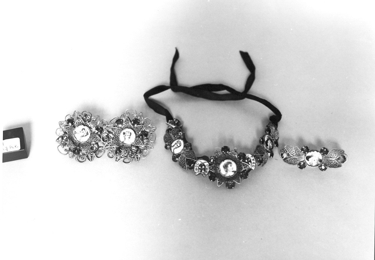 parure, insieme - bottega napoletana (sec. XIX)