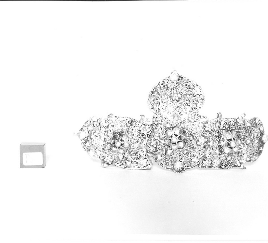 fibbia da cintura, opera isolata - bottega turca (fine sec. XIX)