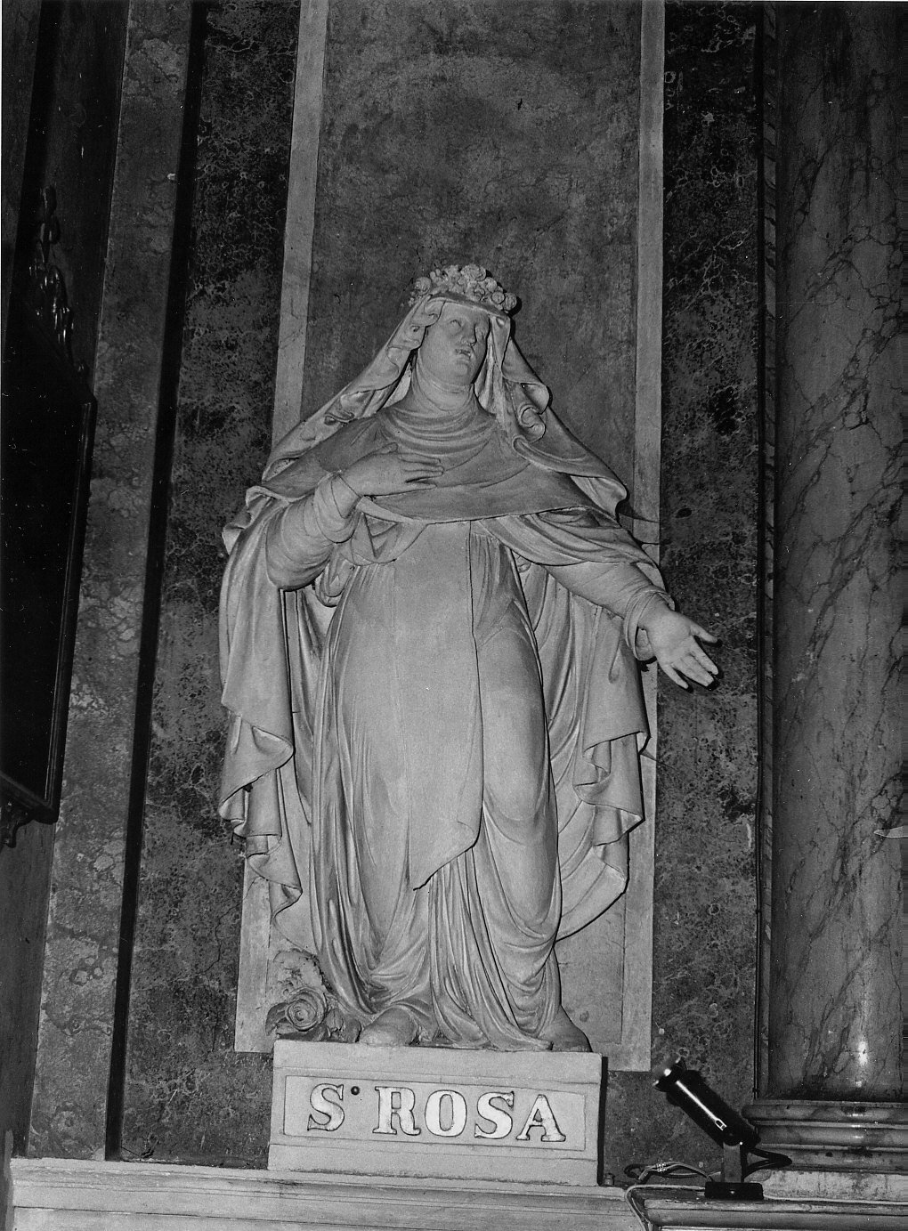 Santa Rosa/ San Domenico (scultura, coppia) - bottega liguro-lombarda (terzo quarto sec. XIX)