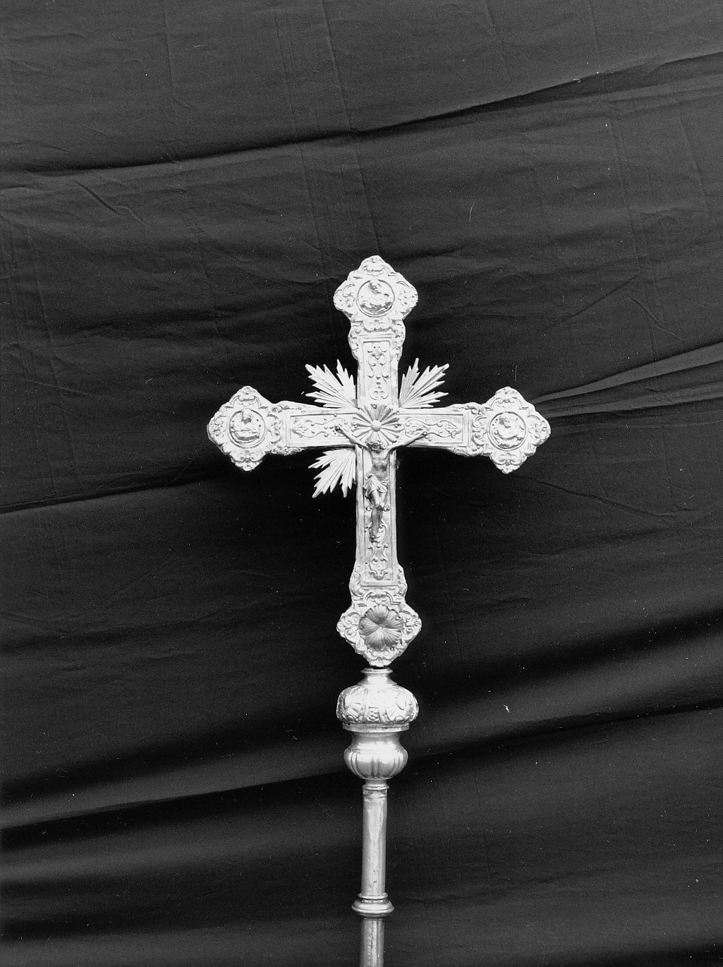 croce processionale, opera isolata - bottega genovese (seconda metà sec. XIX)