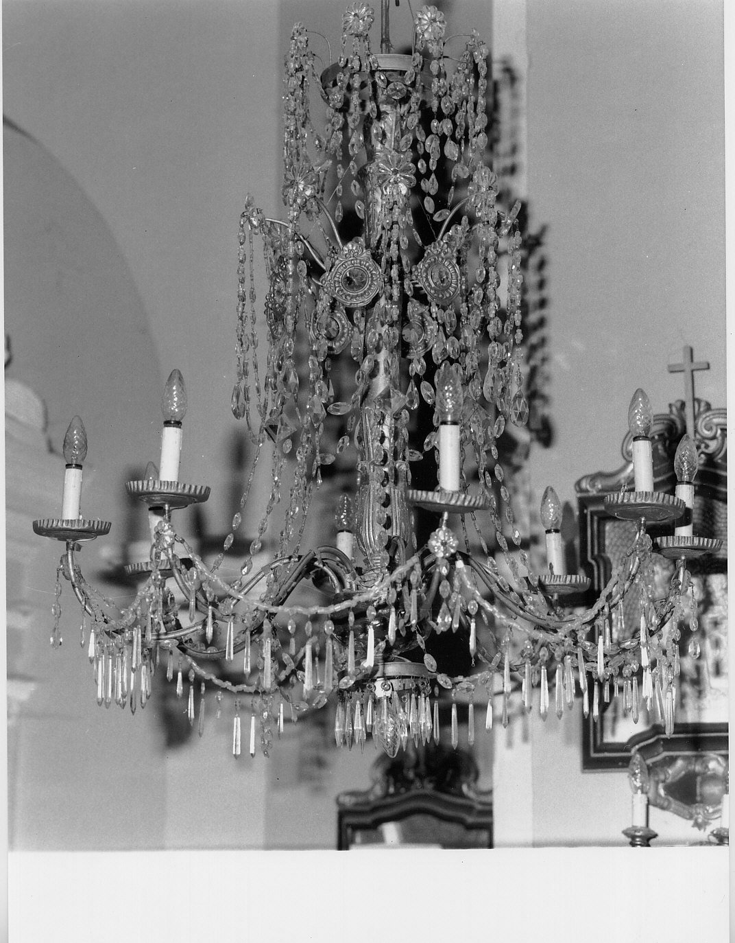 lampadario, coppia - bottega genovese (sec. XIX)