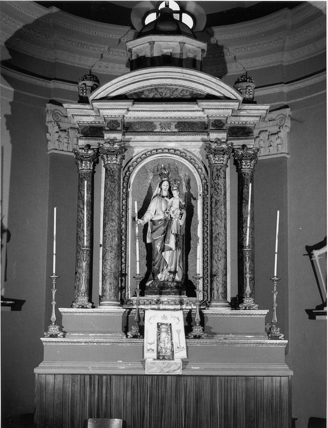 ancona, elemento d'insieme - bottega liguro-lombarda (terzo quarto sec. XIX)