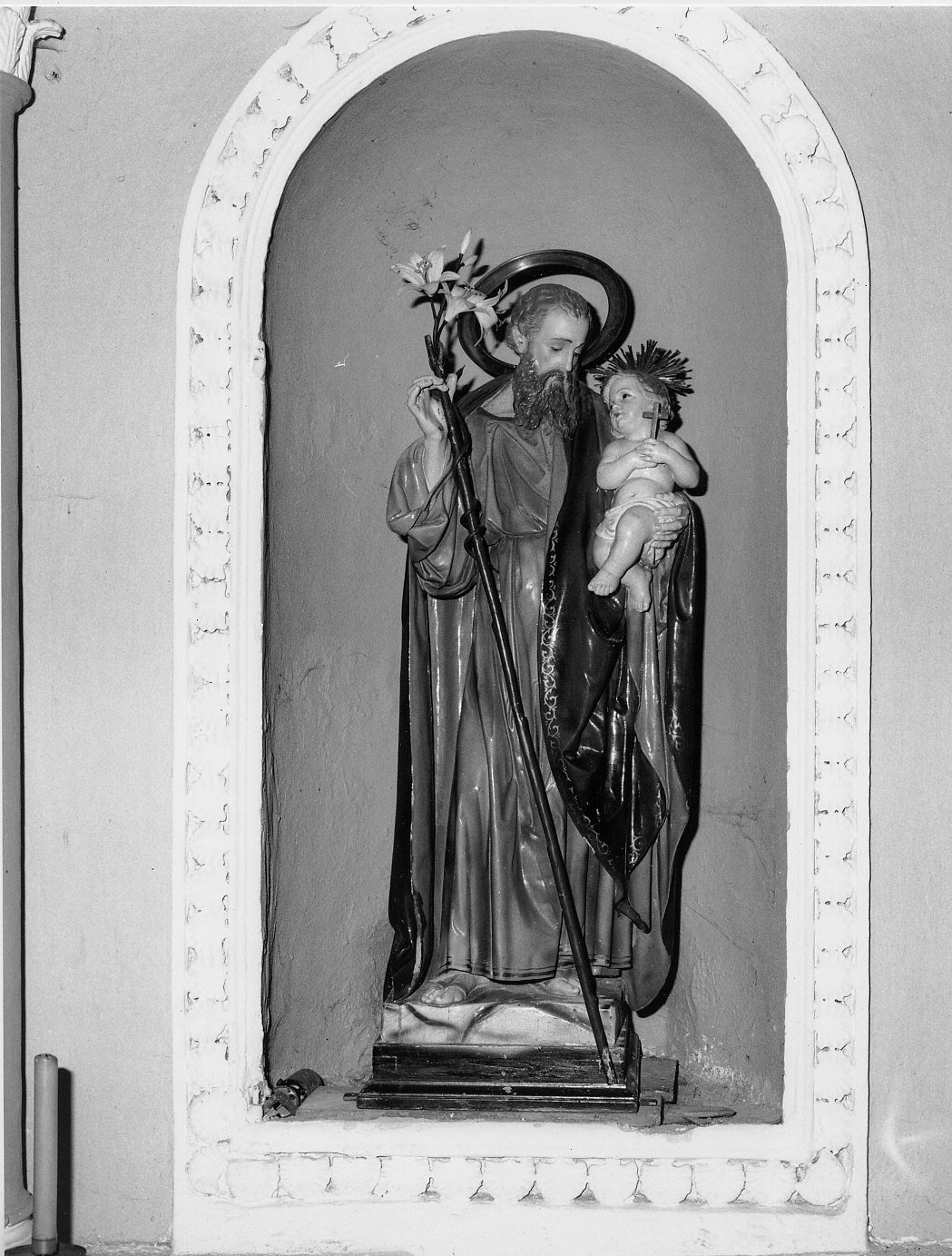 San Giuseppe e Gesù Bambino (scultura, opera isolata) - bottega ligure (prima metà sec. XIX)