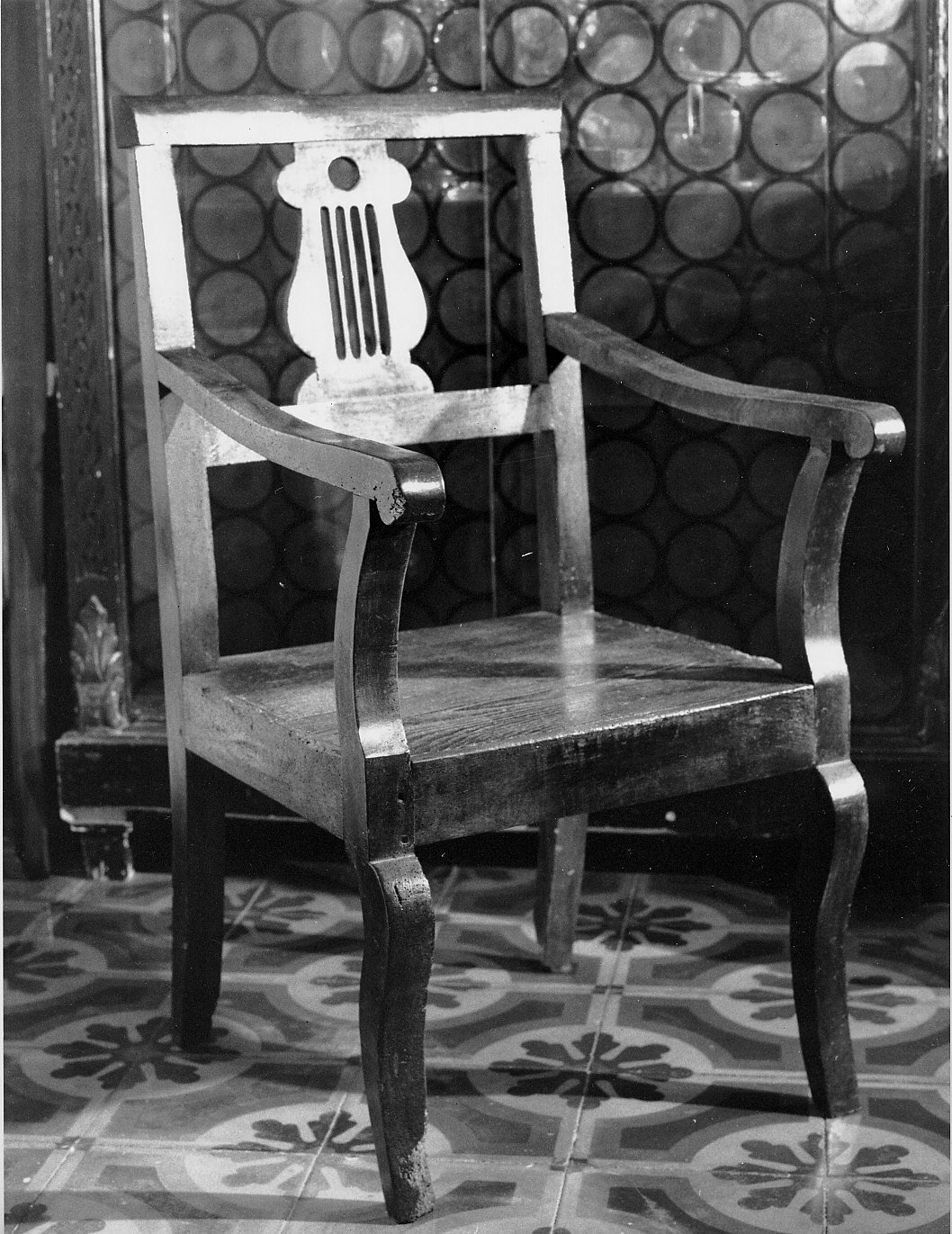 poltrona, opera isolata - bottega ligure (metà sec. XIX)