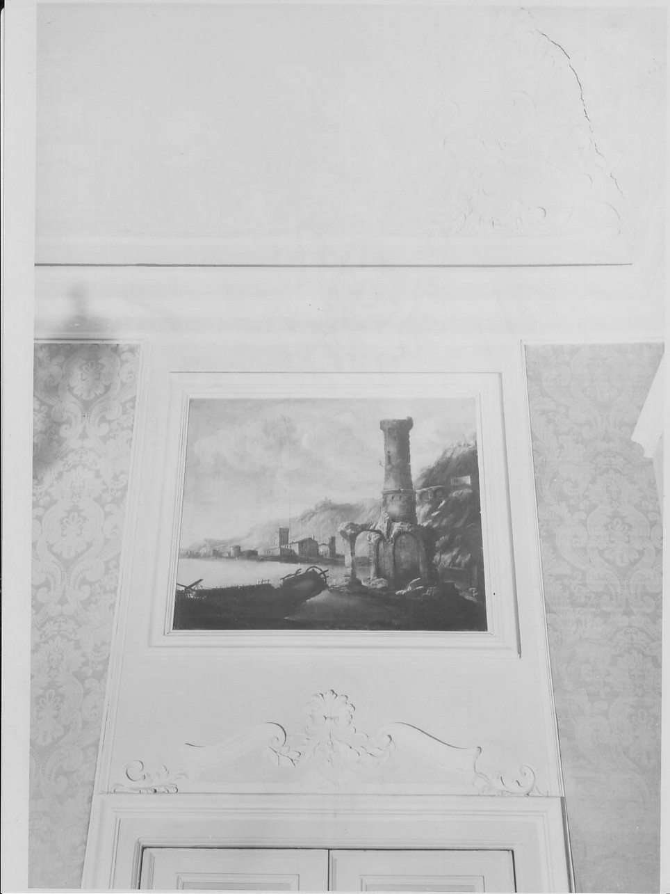 paesaggio lacustre (dipinto, opera isolata) - ambito italiano (metà sec. XVII)