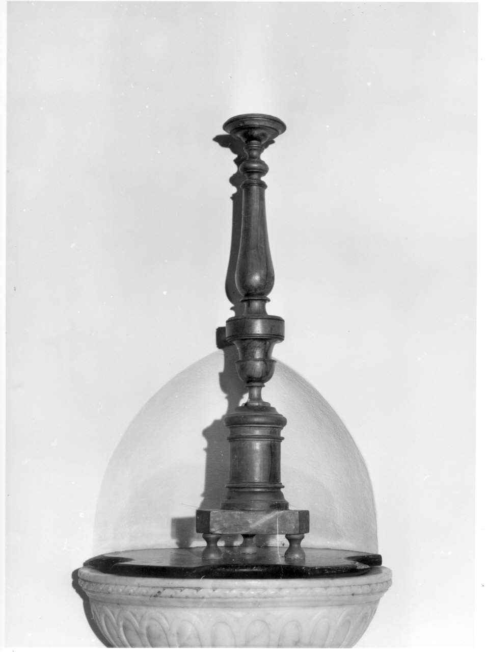 candeliere, opera isolata - bottega ligure (prima metà sec. XIX)