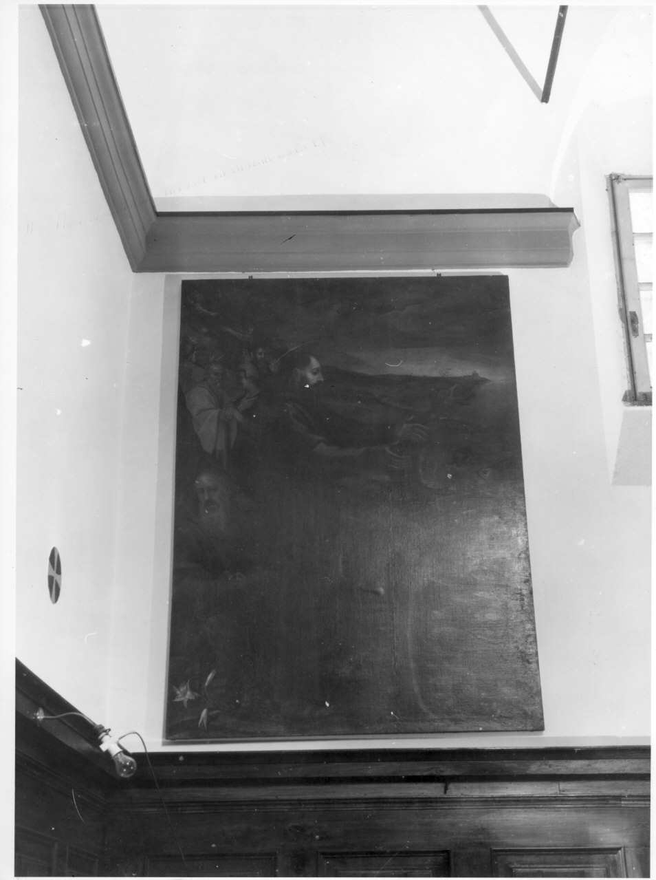 Sant'Antonio da Padova predica ai pesci (dipinto, opera isolata) di Castello Bernardo (cerchia) (sec. XVII)