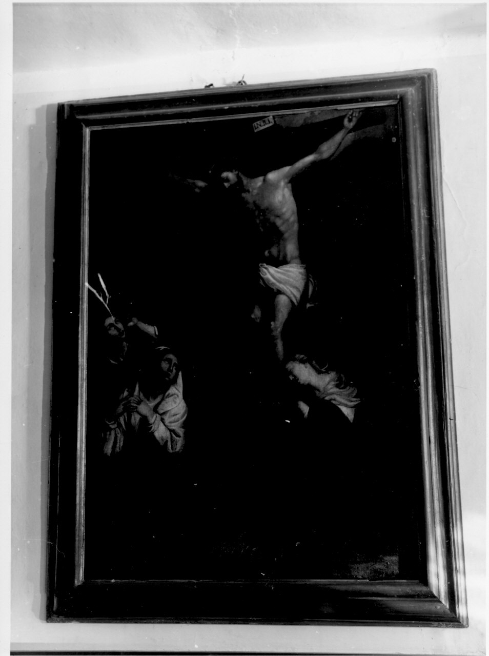 Cristo crocifisso (dipinto, opera isolata) - ambito italiano (sec. XVII)