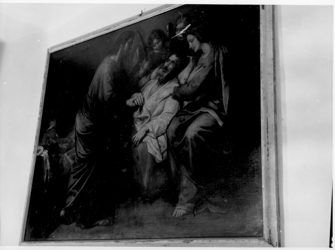 morte di San Giuseppe (dipinto, opera isolata) - ambito italiano (sec. XVII)