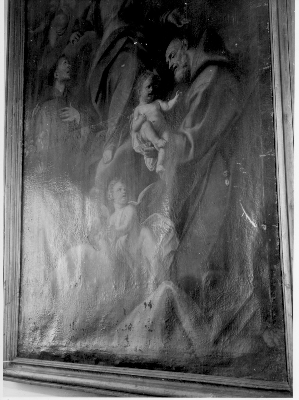 Madonna con Bambino, Sant'Antonio e San Felice da Cantalice (dipinto, opera isolata) - ambito italiano (sec. XVIII)