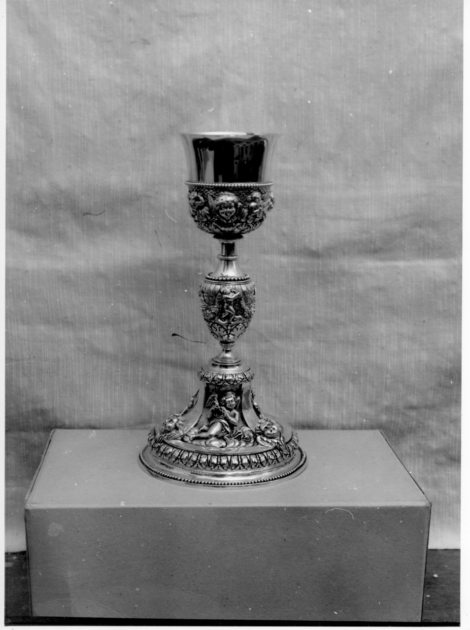 cherubini (calice, opera isolata) - bottega ligure (sec. XIX)