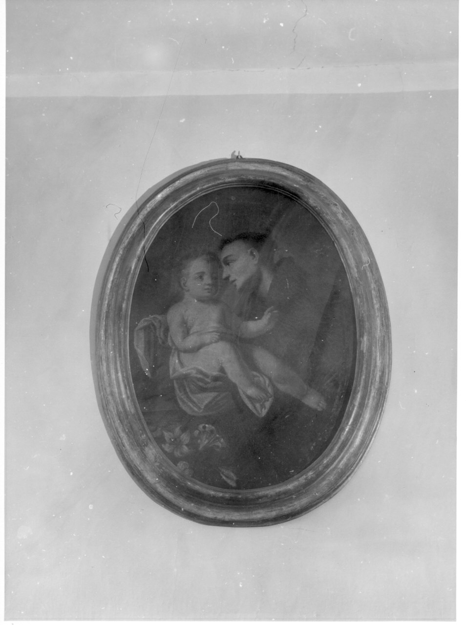 Sant'Antonio da Padova con il bambino (dipinto, opera isolata) - ambito italiano (sec. XVIII)